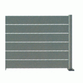 Lamella panel 170cm with anthracite joint, continuous