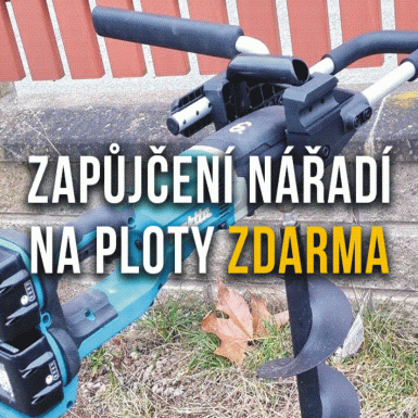 Zapůjčení nářadí na ploty zdarma