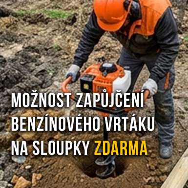 Zapůjčení benzínového vrtáku zdarma