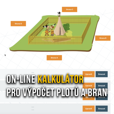 On-line kalkulátor pro výpočet plotů a bran