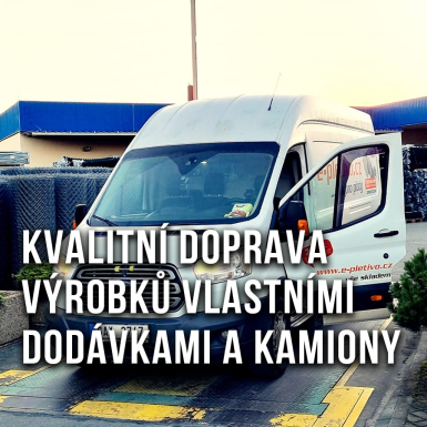 Kvalitní doprava výrobků vlastními dodávkami a kamiony